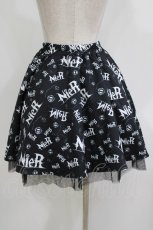 画像3: NieR Clothing / プリントスカート  黒 H-26-10-30-026-PU-SK-AK-ZH (3)