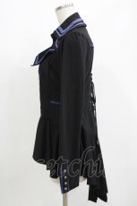 画像2: Ozz Croce / 薔薇刺繍ZIPジャケット  黒×青 H-26-10-30-032-OO-JA-AK-ZH (2)