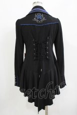 画像3: Ozz Croce / 薔薇刺繍ZIPジャケット  黒×青 H-26-10-30-032-OO-JA-AK-ZH (3)