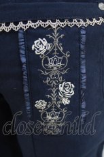 画像4: Ozz Croce / 薔薇刺繍パンツ  紺 H-26-10-30-037-OO-PA-AK-ZH (4)