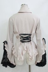 画像3: MARBLE / カメオタイ付き後編み上げブラウス M ベージュ H-26-10-30-046-GO-BL-AK-ZH (3)