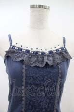 画像3: axes femme / オーガンジーフリルキャミ M ブルー H-26-10-30-1031-AX-TO-NS-ZH (3)