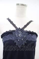 画像3: axes femme / モチーフデザインキャミソール M ネイビー H-26-10-30-1032-AX-TO-NS-ZH (3)