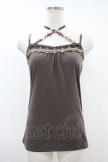 画像1: axes femme / ストラップ付きキャミソール M モカ H-26-10-30-1036-AX-TO-NS-ZH (1)