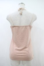 画像2: axes femme / ラメレースビジューキャミソール M ピンク H-26-10-30-1039-AX-TO-NS-ZH (2)