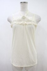 画像1: axes femme / ストーン使いキャミソール M 生成り H-26-10-30-1041-AX-TO-NS-ZH (1)