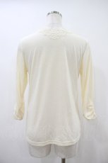 画像2: axes femme / Vネックレーストップス M 生成り H-26-10-30-1045-AX-TO-NS-ZH (2)