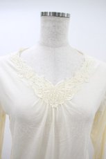 画像3: axes femme / Vネックレーストップス M 生成り H-26-10-30-1045-AX-TO-NS-ZH (3)