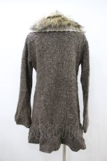 画像2: axes femme / ファーカラーボレロ M ベージュ H-26-10-30-1054-AX-TO-NS-ZH (2)