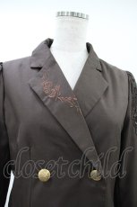 画像4: axes femme / 肩レースロングジャケット M ブラウン H-26-10-30-1056-AX-JA-NS-ZH (4)