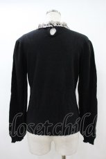 画像2: axes femme / ブロッキングニットプルオーバー M ブラック H-26-10-30-1059-AX-TO-NS-ZH (2)