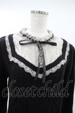 画像3: axes femme / ブロッキングニットプルオーバー M ブラック H-26-10-30-1059-AX-TO-NS-ZH (3)