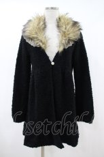 画像1: axes femme / ファーカラーボレロ M ブラック H-26-10-30-1064-AX-TO-NS-ZH (1)