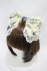 画像1: BABY,THE STARS SHINE BRIGHT / Happy Easter~Easter Bunny’s Spring Garden~柄カチューシャ  イエロー H-26-10-30-1002-BA-ZA-YZ-ZH (1)