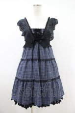 画像1: axes femme / シャーリングティアードキャミワンピース M ネイビー H-26-10-30-1013-AX-OP-NS-ZH (1)