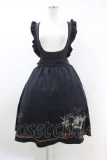 画像1: axes femme POETIQUE / 刺繍入ジャンスカ M ブラックチェック H-26-10-30-1018-AX-OP-NS-ZH (1)