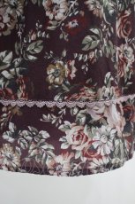 画像3: axes femme / クラシック花柄ミディ丈スカート M ワイン H-26-10-30-1021-AX-SK-NS-ZH (3)