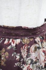 画像4: axes femme / クラシック花柄ミディ丈スカート M ワイン H-26-10-30-1021-AX-SK-NS-ZH (4)