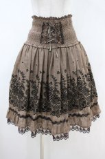 画像1: axes femme / フロッキーptチェックスカート M ブラウン H-26-10-30-1023-AX-SK-NS-ZH (1)