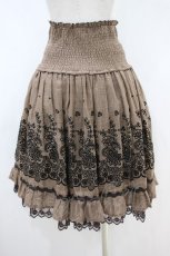画像2: axes femme / フロッキーptチェックスカート M ブラウン H-26-10-30-1023-AX-SK-NS-ZH (2)