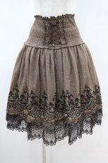 画像1: axes femme / フロッキーptチェックスカート M ブラウン H-26-10-30-1024-AX-SK-NS-ZH (1)