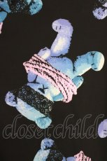 画像4: LISTEN FLAVOR / 囚われのベア総柄シャツ F 黒 H-26-10-30-049-PU-BL-AK-ZH (4)