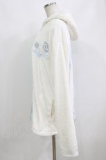 画像2: NieR Clothing / ふわもこZIPパーカー  サックス×白 H-26-10-30-053-PU-TO-AK-ZH (2)
