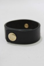 画像2: Q-pot. / ハートロック・パドロックレザーブレスレット  黒 H-26-10-30-067-QP-AC-AK-ZH (2)