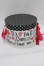 画像1: Shirley Temple / 帽子箱  オフ×ブラック H-26-10-30-074-ET-ZA-AK-ZH (1)