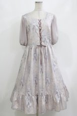 画像1: Melody BasKet / Arabesqueレースアップワンピース L ピンク H-26-10-30-014-LO-OP-AK-ZH (1)