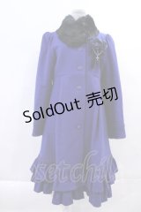 Moi-meme-Moitie / バラコサージュ付フリルコート I-23-10-06-033-MO-CO-HD-ZI