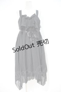 Moi-meme-Moitie /  ランダムカットギャザーサンドレス(2012年) 2 黒 I-23-10-20-001-MO-OP-HD-ZI