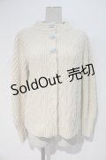 【SALE】Franche Lippee / 3つリボンニットカーディガン  アイボリー I-23-10-20-056-LO-TO-HD-ZT469