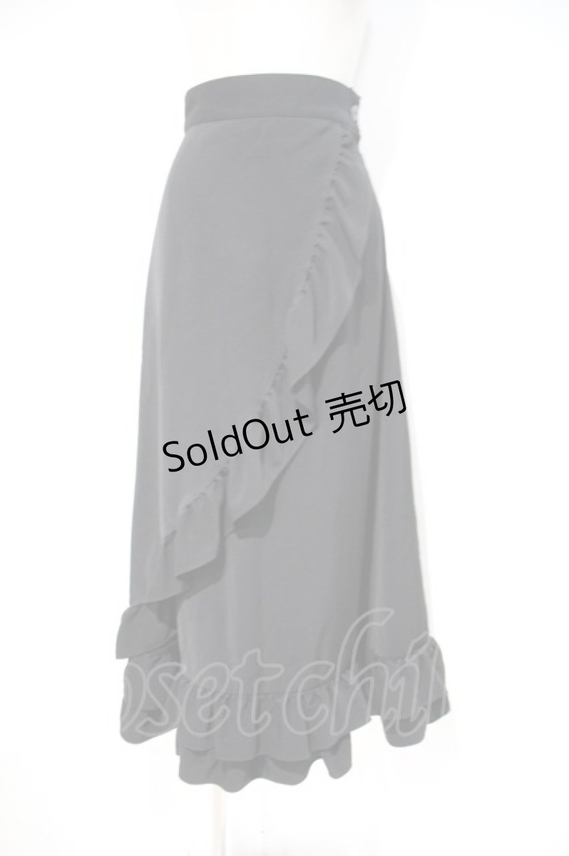 画像1: Moi-meme-Moitie / フリルロングスカート(2001年) M 黒 I-23-10-20-028-MO-SK-HD-ZI (1)