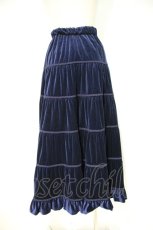 画像2: Moi-meme-Moitie / ベロアスカート(2000年) 9 青 I-23-10-20-036-MO-SK-HD-ZI (2)