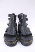 Dr.Martens （Getta Grip） / Olson Zipped Leather Strap Sandals UK6 黒 I-23-11-09-167-PU-SH-HD-ZI