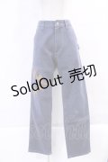 Karl Helmut / チェックロゴ刺繍パンツ  青デニム I-23-11-27-015-EL-PA-HD-ZY