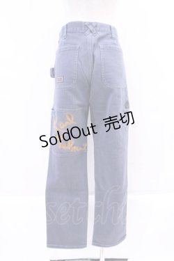 画像2: Karl Helmut / チェックロゴ刺繍パンツ  青デニム I-23-11-27-015-EL-PA-HD-ZY