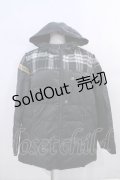 【SALE】PINK HOUSE / タータンチェック切り替えフードブルゾン  黒チェック I-23-12-07-012-LO-JA-HD-ZT-C038