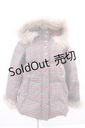 【SALE】PINK HOUSE / タータンチェックフードブルゾン  赤Ｘ緑チェック I-23-12-07-013-LO-JA-HD-ZT-C022