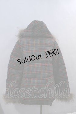 画像2: 【SALE】PINK HOUSE / タータンチェックフードブルゾン  赤Ｘ緑チェック I-23-12-07-013-LO-JA-HD-ZT-C022