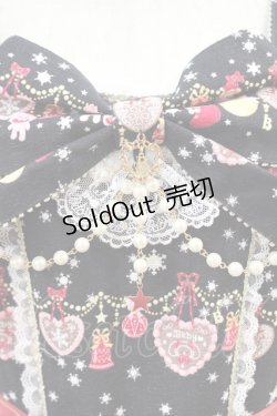 画像4: BABY,THE STARS SHINE BRIGHT / くみゃちゃんのクリスマスマーケットジャンパースカートI&カチューシャセット  黒 I-23-12-11-005-BA-OP-HD-ZI