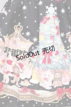 画像6: BABY,THE STARS SHINE BRIGHT / くみゃちゃんのクリスマスマーケットジャンパースカートI&カチューシャセット  黒 I-23-12-11-005-BA-OP-HD-ZI