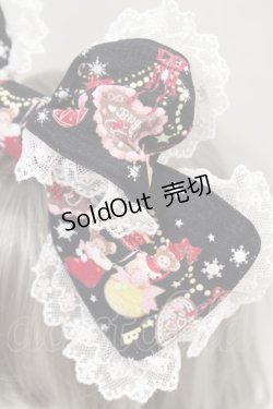 画像10: BABY,THE STARS SHINE BRIGHT / くみゃちゃんのクリスマスマーケットジャンパースカートI&カチューシャセット  黒 I-23-12-11-005-BA-OP-HD-ZI