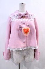 画像1: BABY,THE STARS SHINE BRIGHT / くみゃちゃんのクララショートコート  ピンク I-23-12-15-003-BA-JA-HD-ZI (1)