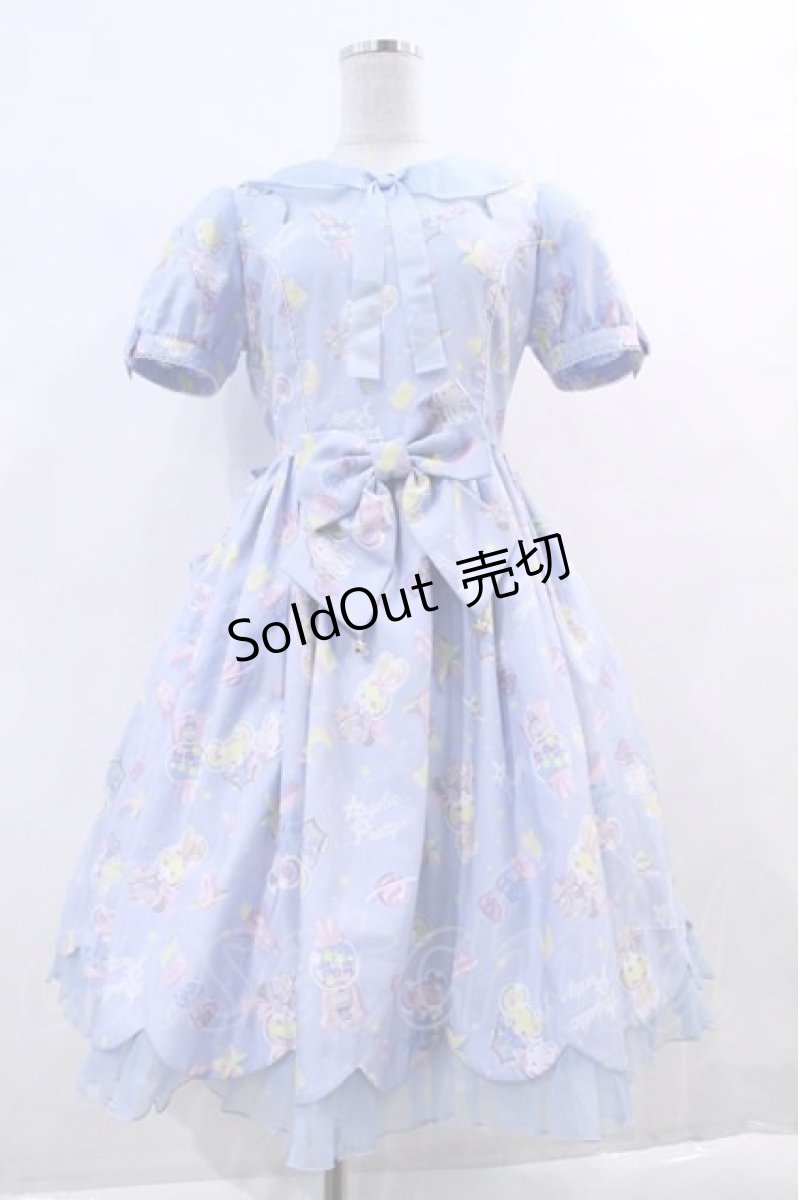 画像1: Angelic Pretty / SPACE TOYSワンピース  サックス I-23-12-15-041-AP-OP-HD-OS (1)