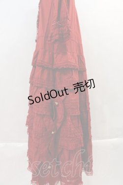 画像3: PINK HOUSE / レース使いローンワンピース  赤 I-23-12-27-025-LO-OP-HD-ZI