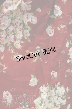 画像4: PINK HOUSE / アンジェリークローズ柄パッチワークスカート  赤 I-23-12-27-040-LO-SK-HD-ZI