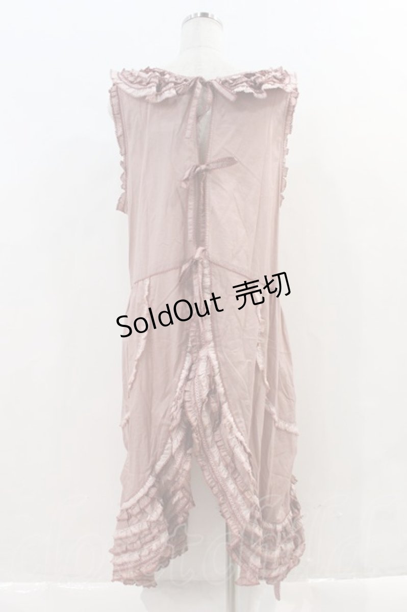 画像2: PINK HOUSE / フリルタブリエワンピース  ピンク I-23-12-27-002-LO-OP-HD-ZI (2)