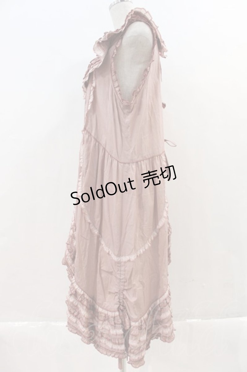 画像3: PINK HOUSE / フリルタブリエワンピース  ピンク I-23-12-27-002-LO-OP-HD-ZI (3)